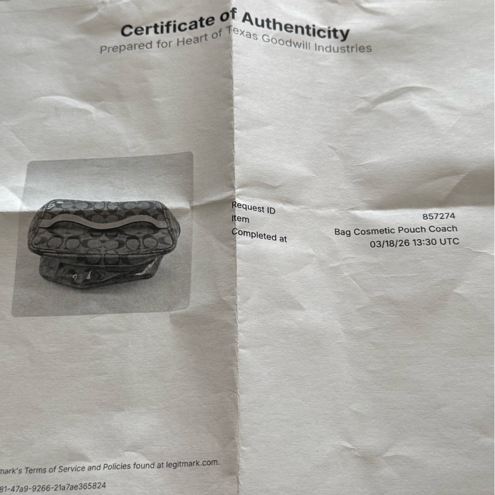 Coach Brown Signature Vanity Case - With COA - Picture 7 of 11